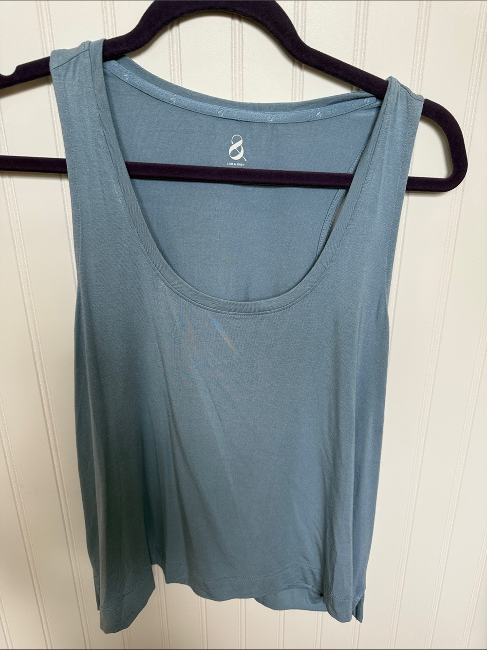Lou &Grey Blue Scoop Neck Tank Top